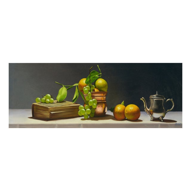 Maximilian Ciccone, Lezioni di frutta, Still Life, Oil on Canvas, 2010 For Sale