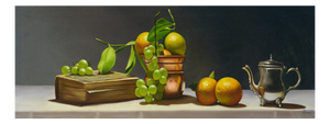 Maximilian Ciccone, Lezioni di frutta, Still Life, Oil on Canvas, 2010