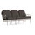 Brown Jordan Calcutta Sofa, Dove frame with Fusion Charcoal fabric For Sale - Image 12 of 12
