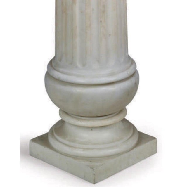 Hand Carved Marble Column For Sale - Image 4 of 5