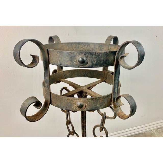 1940s 1940s Spanish Iron Planters - A Pair For Sale - Image 5 of 11
