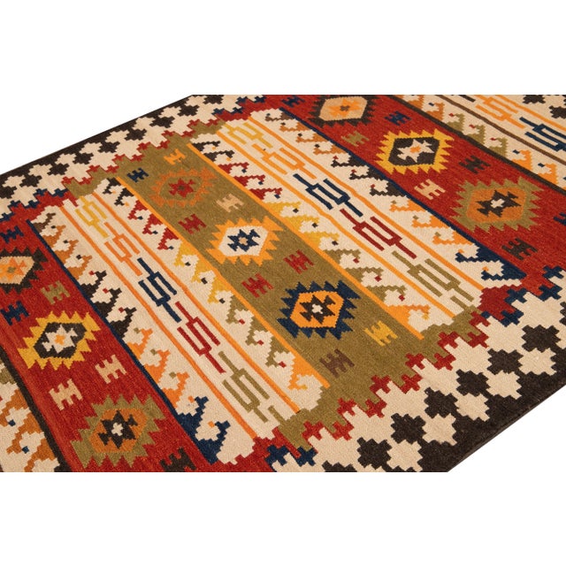 21st Century Contemporary Kilim Rug 5 '5'' X 7' 9'' For Sale - Image 11 of 13