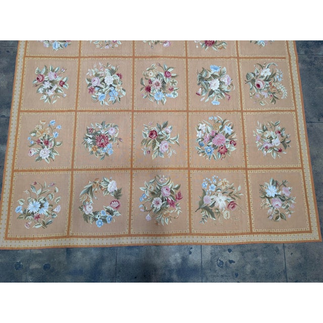 1950s Antique French Aubusson Rug Circa 1950s For Sale - Image 5 of 10