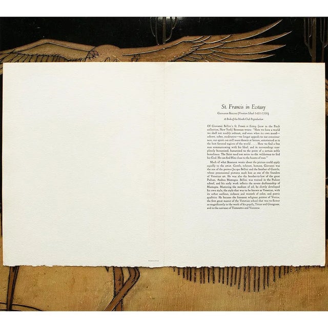 1950s 1950s After Giovanni Bellini "St. Francis in Ecstasy", Full-Color Print For Sale - Image 5 of 10