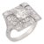 1930s Art Deco Gia 1.41 Carat Old European Cut Diamond Platinum Ring, Size 6 For Sale