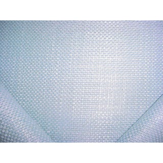 Colefax and Fowler / Jane Churchill J624f Darwin in Sky Blue - Woven Linen Basketweave Drapery Upholstery Fabric - 2 Yards For Sale