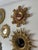 1950s Italian 14.5" Giltwood Sunburst Wall Mirror For Sale - Image 18 of 18