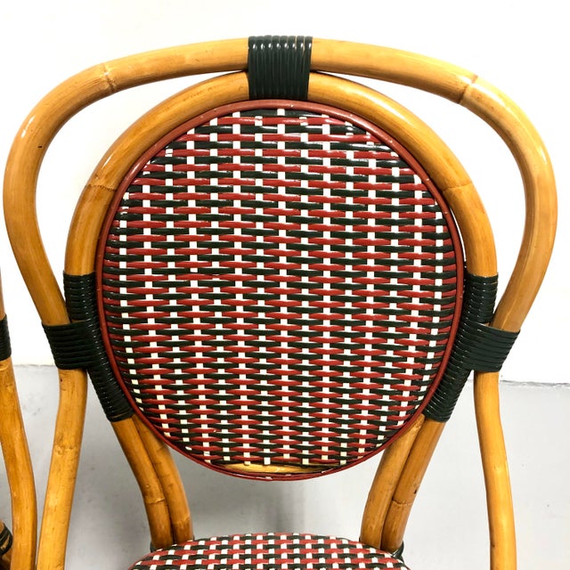 French Bistro Chairs Bamboo Rattan—Set of 6 Chairish