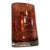 1980s Amber Glass Regency-Style Oval-Shape Vase For Sale