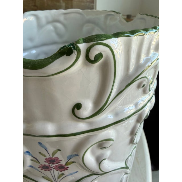 Ceramic Ceramic Umbrella Stand Made in Portugal For Sale - Image 7 of 7