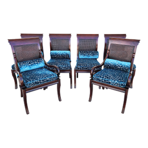 Stanley British Colonial Dining Chairs American Craftsman Collection Set of 6