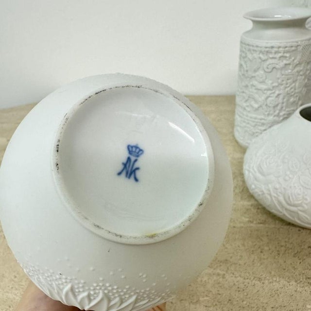 Vintage German Bisque Vases from Kaiser Bavaria , 1960s, Set of 7 For Sale - Image 9 of 18