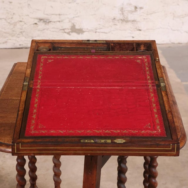 19th Century English Campaign Writing Box For Sale - Image 4 of 4