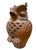 Italian Vintage Italian-Style Terracotta Owl Garden Statue & Lantern For Sale - Image 3 of 12
