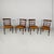 Vintage Italian Chairs in Wood and Brown Leather, 1930s, Set of 4 For Sale - Image 18 of 18