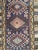 Traditional Vintage Persian Kurdish Area Rug, Handwoven Geometric Medallion Pattern, Blue & Ivory, 2’ X 4’ For Sale - Image 3 of 8