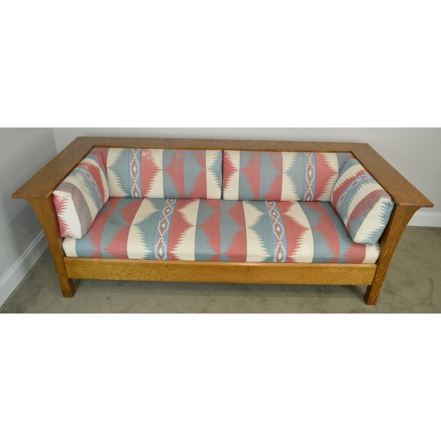 Stickley Mission Collection Oak Prairie Sofa Settle B Chairish