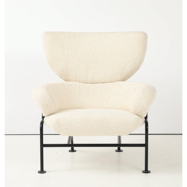 Iconic armchair by Franco Albini e Franca Helg, "Tre Pezzi" refers to the three forms composed together onto a Minimalist...
