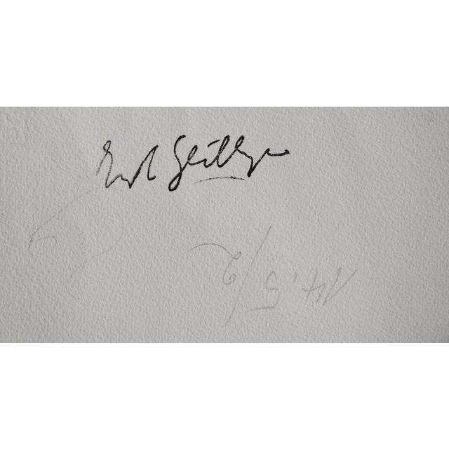 Ernst Geitlinger, Couple at the Table, 1965, Mixed Media on Paper For Sale - Image 10 of 12