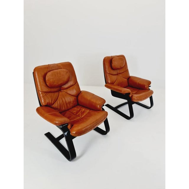 Mid-Century Modern Lounge Chairs by Ake Fribyter, 1970s, Set of 2 For Sale - Image 15 of 18