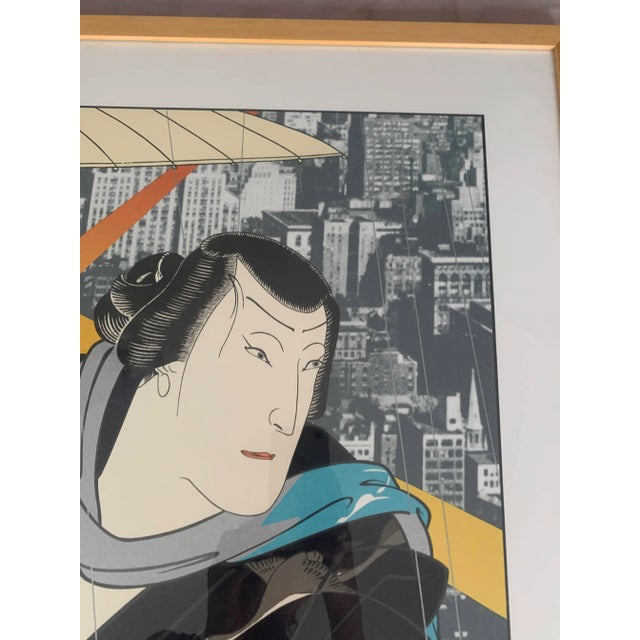 Thunder and Shower I (After Yoshitaki) Framed Color Serigraph 280/300 Signed by Michael Jay Knigin For Sale - Image 4 of 13