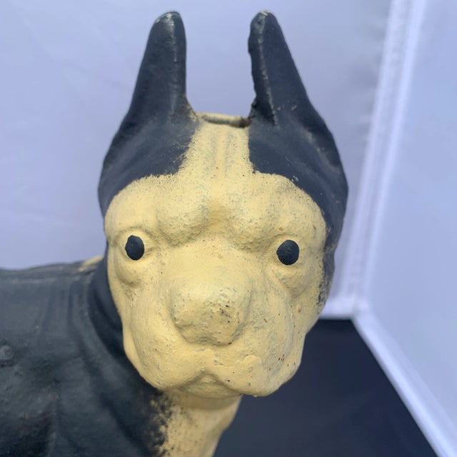 French Bulldog Iron Doorstop For Sale - Image 11 of 13