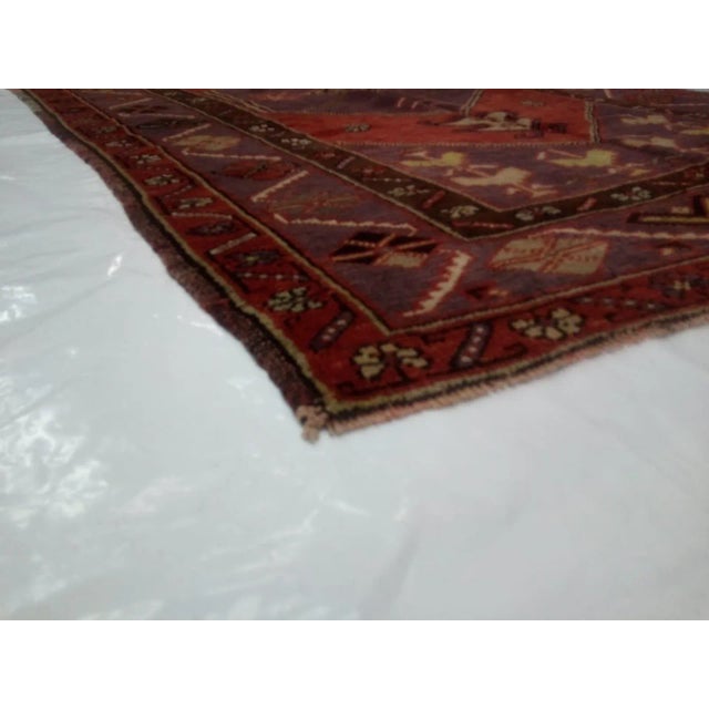 1960s 1960s Vintage Turkish Oushak Rug - 4′1″ × 9′9″ For Sale - Image 5 of 6