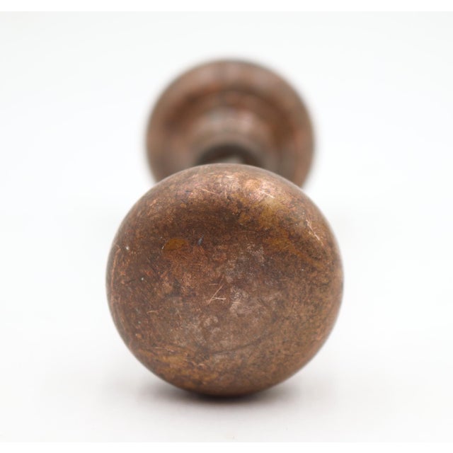 Vintage Passage Traditional Brass & Steel Door Knob Set For Sale - Image 4 of 11