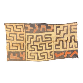 Handmade Kuba Cloth Textile From the Kuba Kingdom of Central Africa For Sale