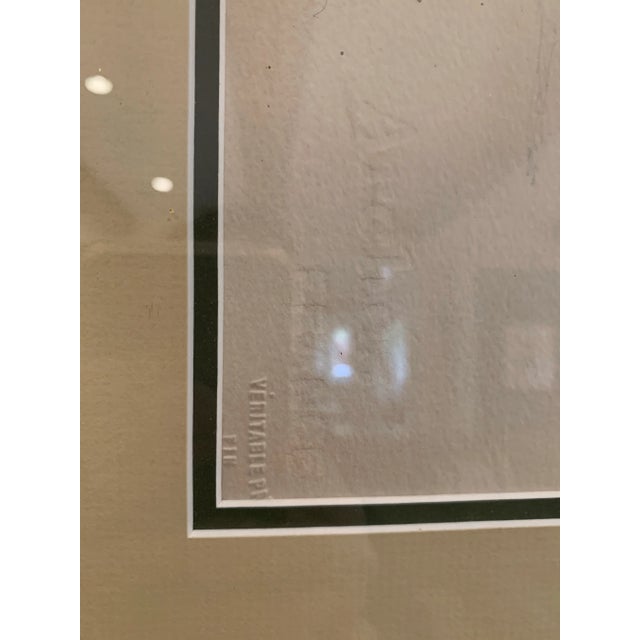 Paint Early 20th Century Vintage Framed Watercolor of Daffodils For Sale - Image 7 of 7