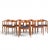 Hans Wegner for Johannes Hansen Mid Century Danish Teak The Chair - Set of 8 Each chair measures: 24.75 wide x 20.5 deep x...