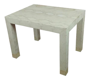 1970s Mid-Century Modern Edelman Leather Side Table