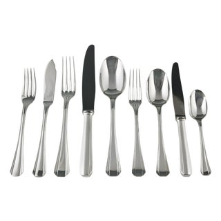 Art Deco Flatware Set by Luc Lanel for Christofle, 1929, Set of 118 For Sale