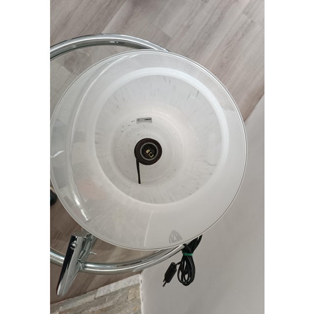 White Glass 6282 Table Lamp from Glashütte Limburg, 1970s For Sale - Image 8 of 11