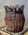 Late 20th-Century Handcrafted Pencil Bamboo "Looped Crown" Rim Cachepot / Planter Basket For Sale - Image 11 of 18