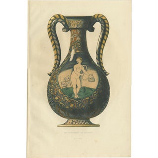 Delange, Vase of Mr. Cherubini, 1869, Paper For Sale