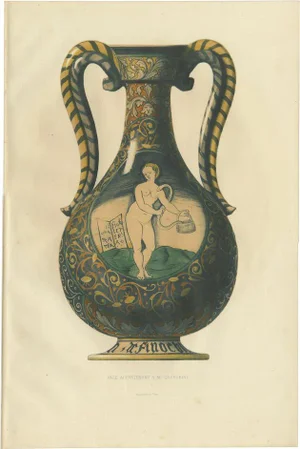 Delange, Vase of Mr. Cherubini, 1869, Paper