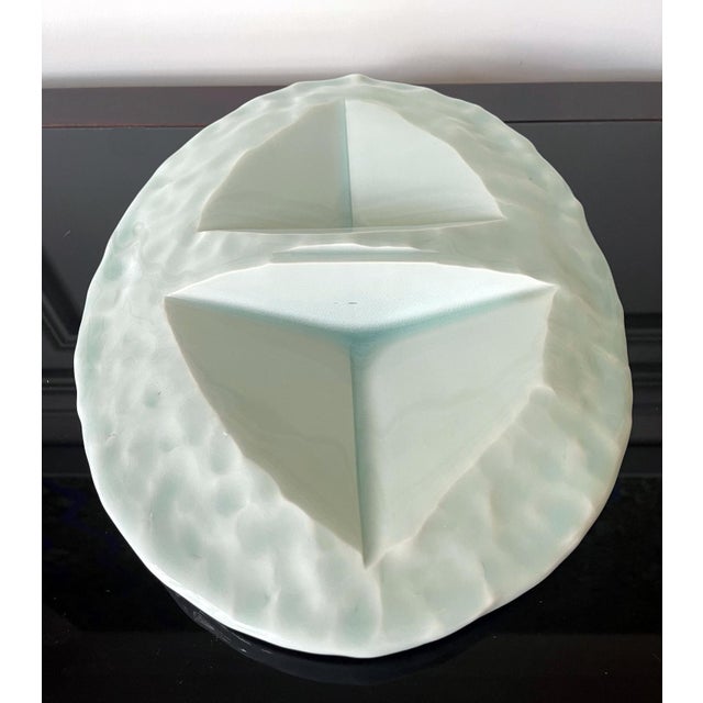 White Japanese Contemporary Ceramic Sculptural Slab Yoshikawa Masamichi For Sale - Image 8 of 11
