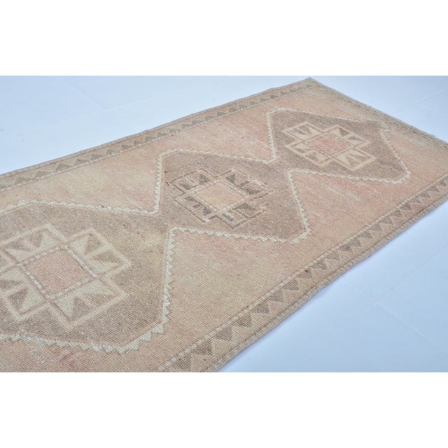 1950s Vintage Small Bohemian Oushak Carpet For Sale - Image 5 of 9