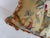 French Aubusson Style Tapestry Pillow with Silk Velvet Backing For Sale In Palm Springs - Image 6 of 15