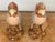 Salmon Hand Painted Porcelain Parrots, Set of Two For Sale - Image 8 of 12