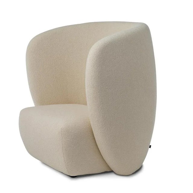 Contemporary Haven Lounge Chair in Cream by Warm Nordic For Sale - Image 3 of 9