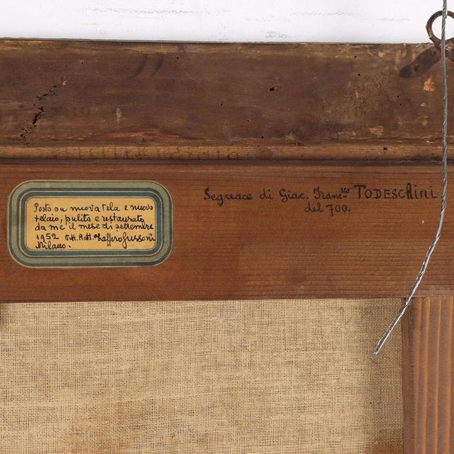 Scene with Card Players, Oil on Canvas, Framed For Sale - Image 10 of 11