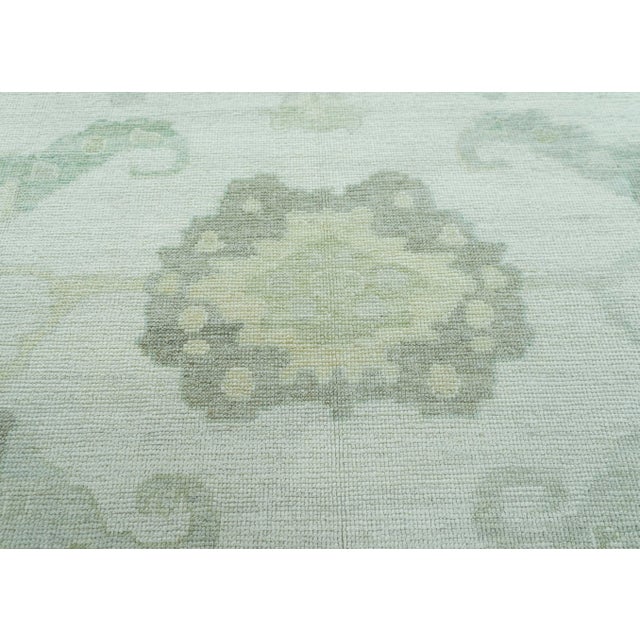 Turkish Turkish Oushak Rug 10' x 11'3" #19264 For Sale - Image 3 of 8