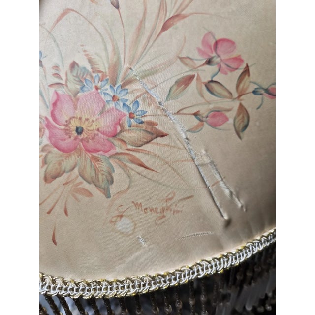 1980s Gianni Lorenzon Italian Porcelain Figural Lamp & Designer Shade For Sale - Image 13 of 14