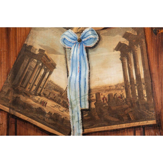 French Scrubbed Pine Decoupage & Trompe l'Oeil Doors For Sale - Image 12 of 18
