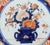 Japanese Circa 1870 Japanese Imari Scalloped and Molded Chop Plate For Sale - Image 3 of 6