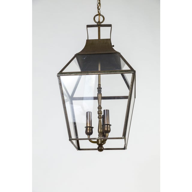 Vintage Geometric Brass Finished Lantern Pendant Light ...