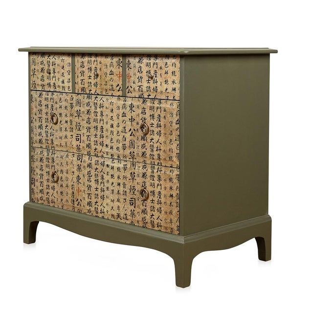 Stag Minstrel Drawers with Chinese Calligraphy, 1960 For Sale - Image 4 of 17