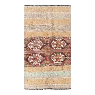 Vintage Decorative Small Kilim Rug - 2`11″ X 5`1″ For Sale